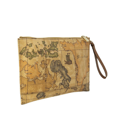 Alviero Martini Prima Classe Borsa Donna Beige con Cerniera - Borsa Cotone Ecopelle Poliestere Poliuretano