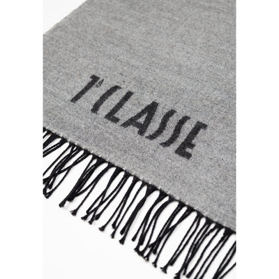 Alviero Martini Prima Classe Sciarpa Donna Grigia con Stampa Geo - Sciarpa Autunno Inverno