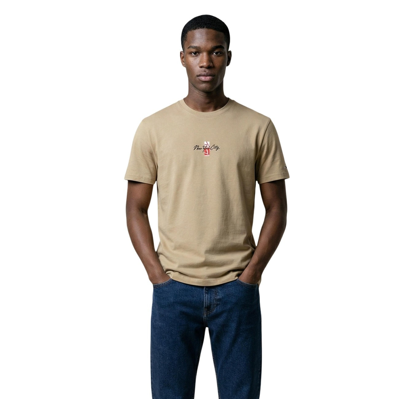 Tommy Hilfiger Jeans T-Shirt con stampa SIGN BLOCK TEE maniche corte Uomo DM0DM22532