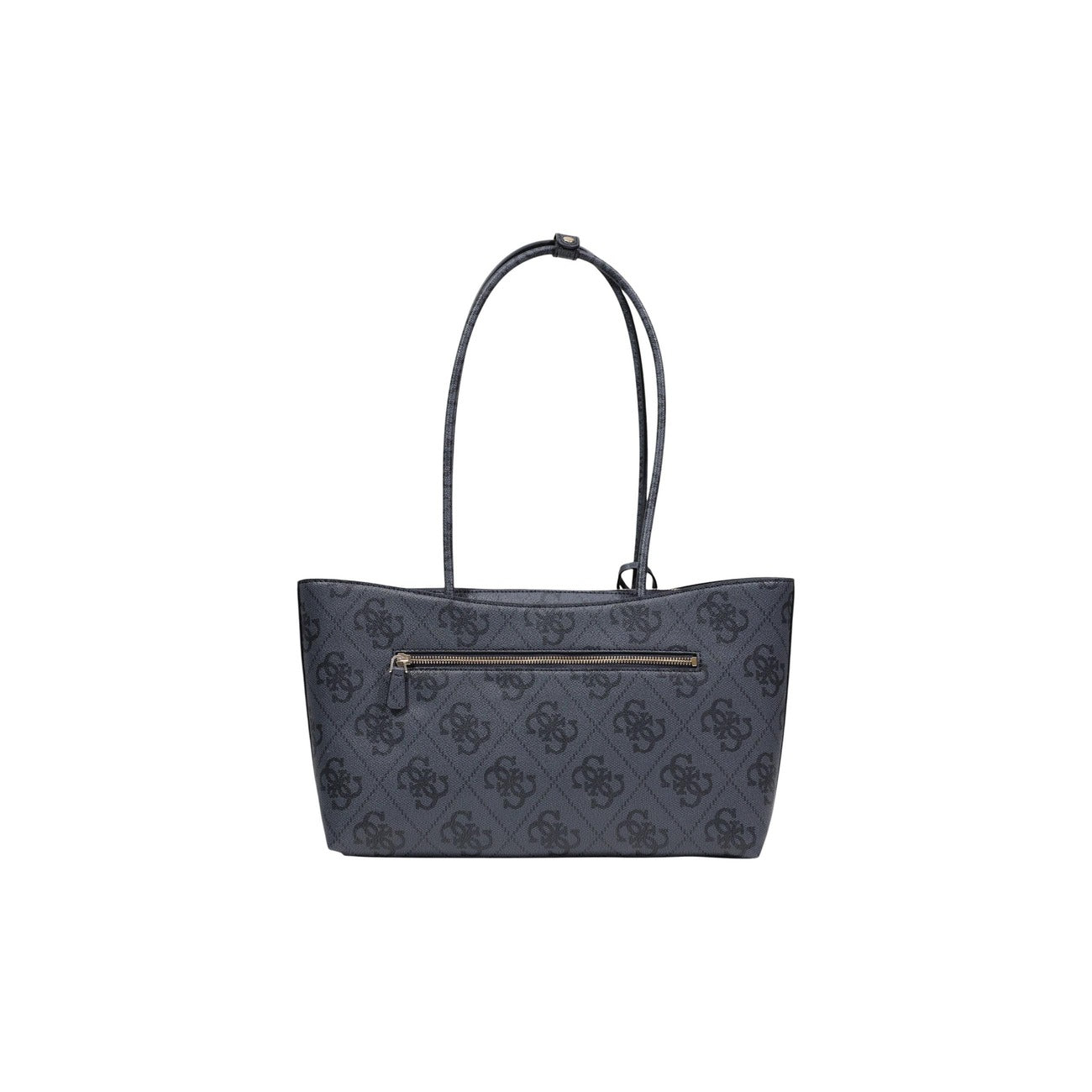 Guess Borsa nera grigia JANIE LOGO GIRLFRIEND CARRYALL 40x22x11 cm Donna Vista posteriore 
