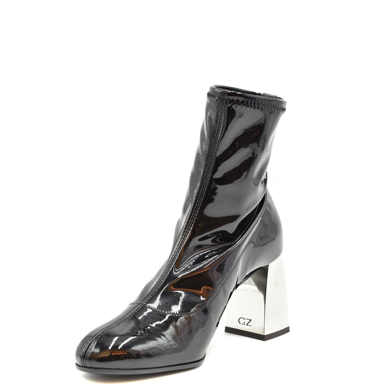 Giuseppe Zanotti Stivali Donna Neri con Tacco Largo Stivaletti in Pelle 100% Autunno/Inverno B_40907
