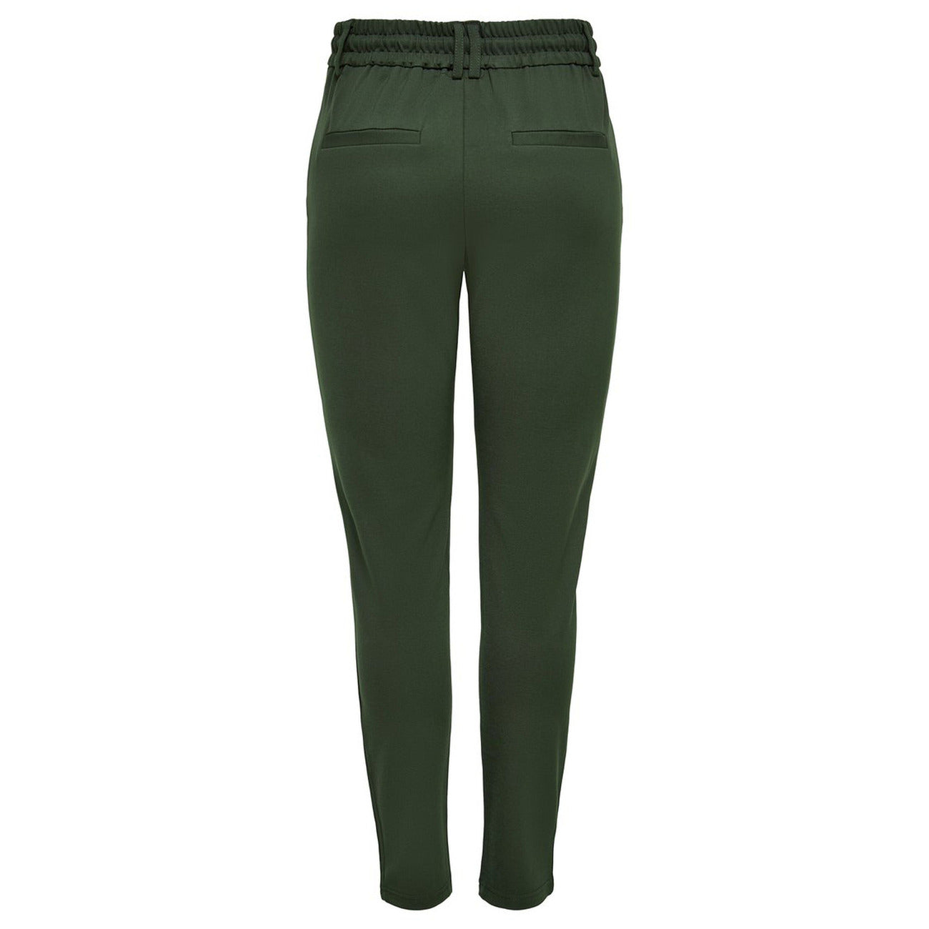 Only Pantaloni Donna Verde Monocromo Lacci 65% Viscosa 32% Nylon 5% Elastan Primavera/Estate WH7_14638150_VERDE_SCURO