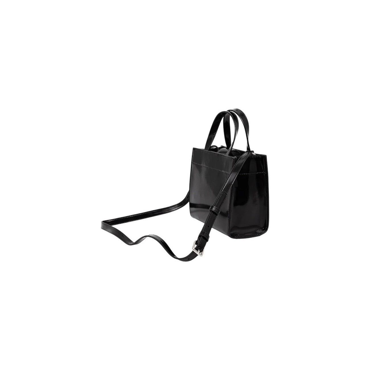 Tommy Hilfiger Jeans Borsa Donna Nero Mano Tracolla Bottone Tasca Interna Poliuretano 100% Autunno Inverno AW0AW17870