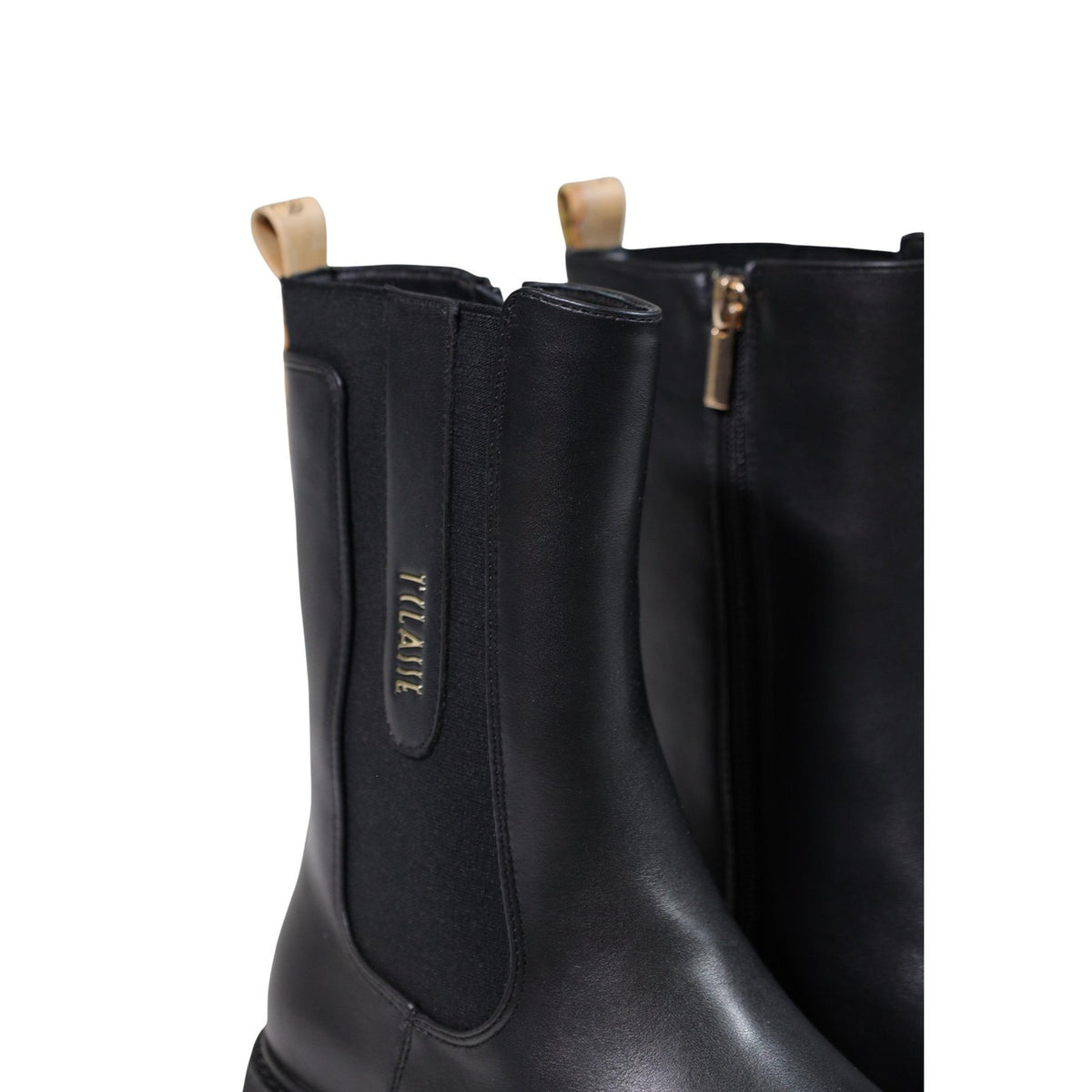 Stivaletti Beatles neri donna Alviero Martini Prima Classe – Stivali alti con logo oro e Geo Classic 26IZ11557300B0001.