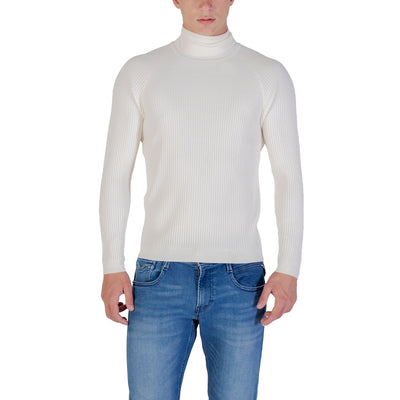 Antony Morato Maglia Uomo Blu Collo Alto Manica Lunga Viscosa Autunno Inverno MMSW01409-YA500002