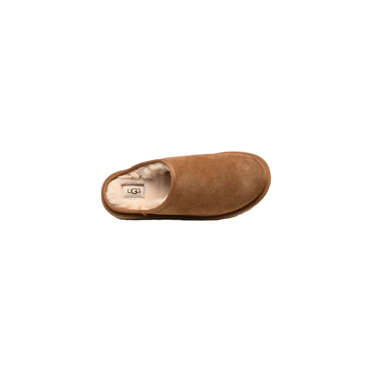 Ugg Ciabatte Uomo Beige Suola Gomma Rivestimento Pelle 100% Primavera Estate 1129290