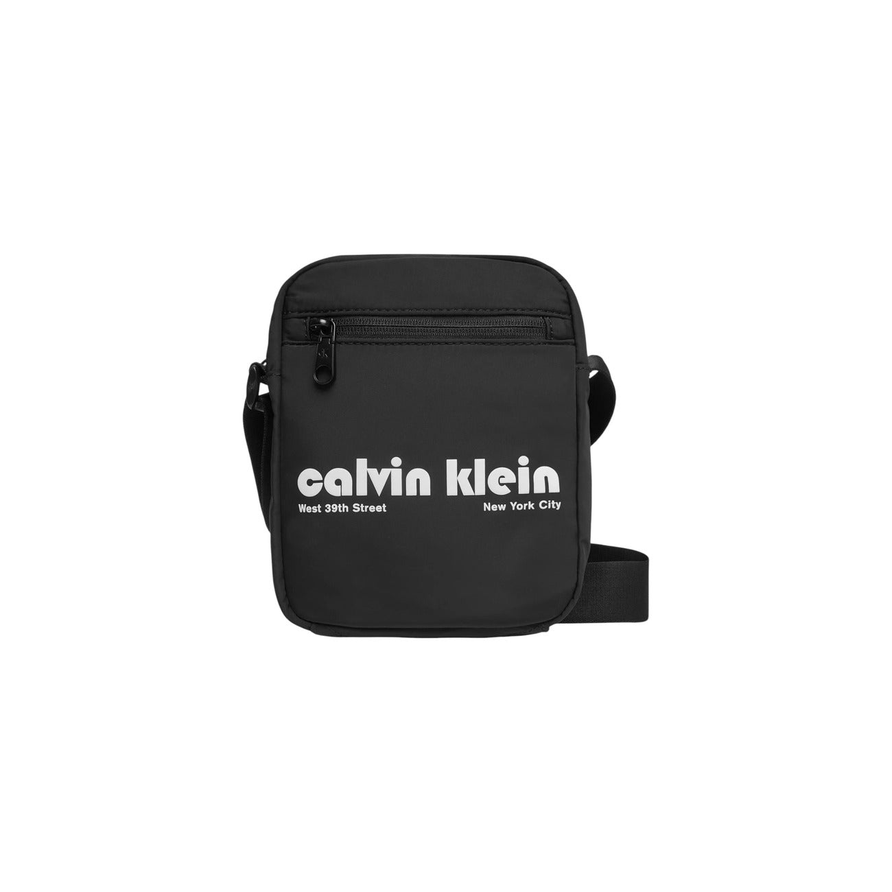 Calvin Klein Borsello Uomo Nero Tracolla Cerniera Tasche Interne Esterne Poliestere 100% Autunno Inverno LV04G3180G