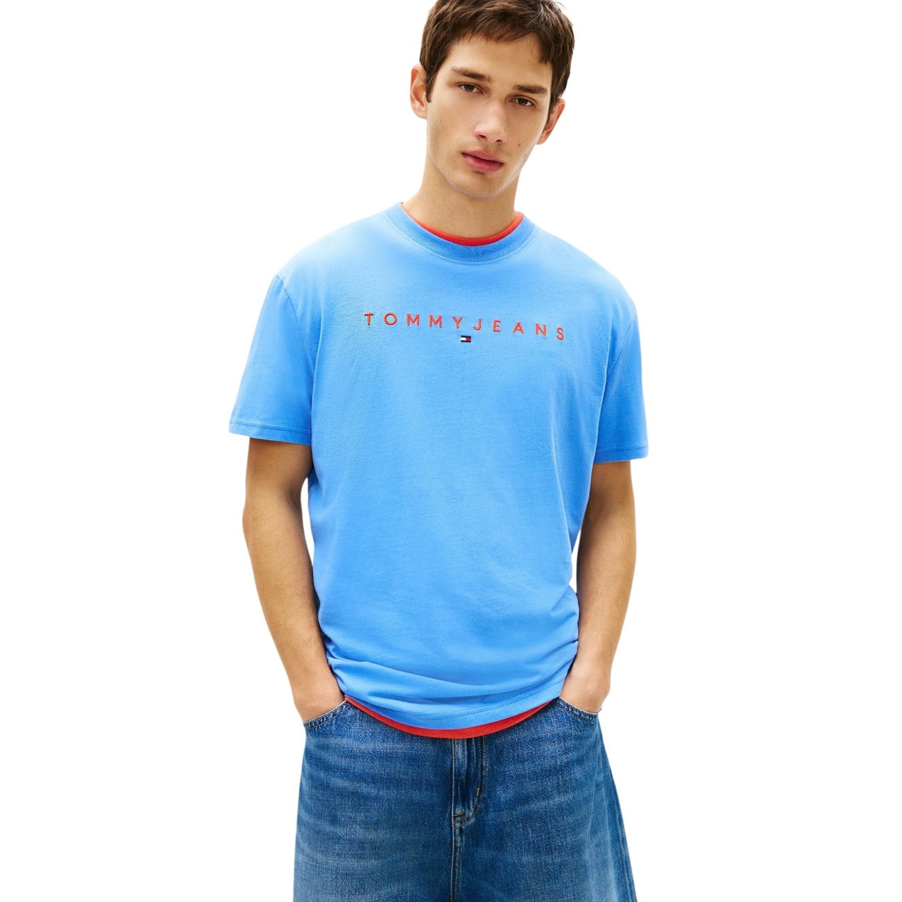 Tommy Hilfiger Jeans T-Shirt TJM REG LINEAR LOGO maniche corte Uomo DM0DM20744