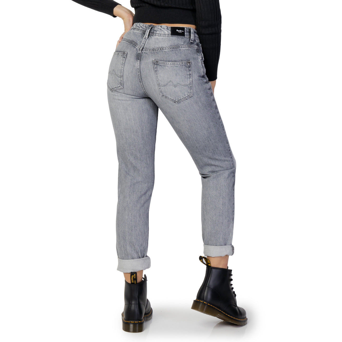 Pepe Jeans Jeans Donna Grigi con Zip Bottone Tasche Anteriori Posteriori in Cotone 100% Autunno/Inverno PL204176WR6R