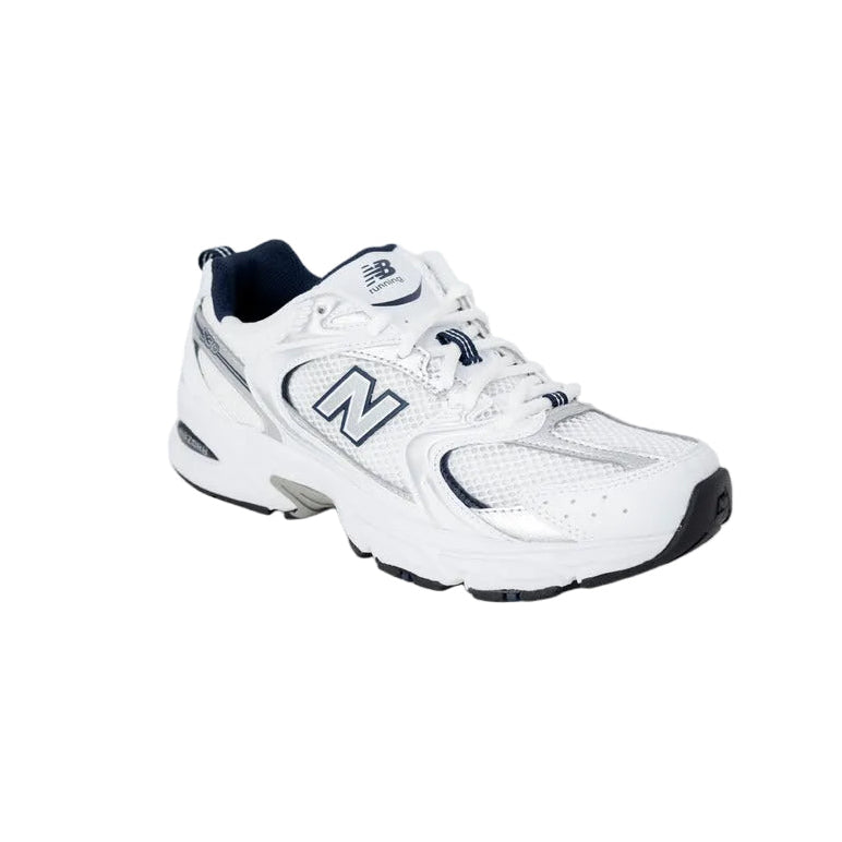 sneaker New Balance 530 bianca e blu Vista frontale 