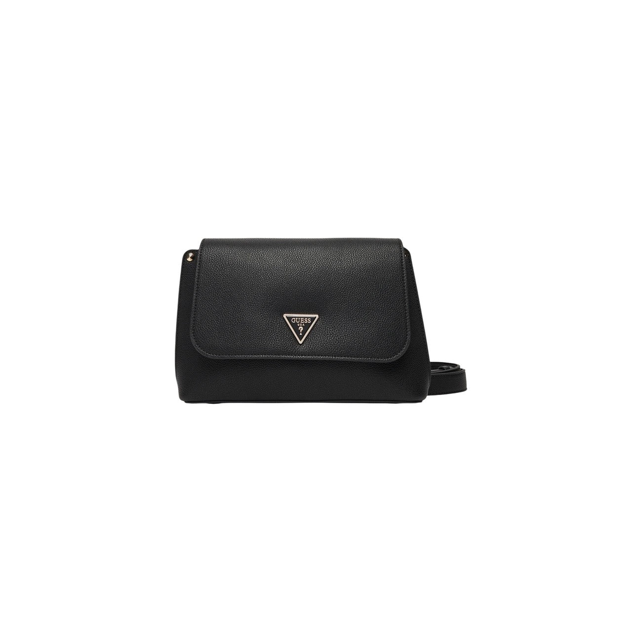 Borsa Guess donna nera a tracolla con logo - vista frontale
