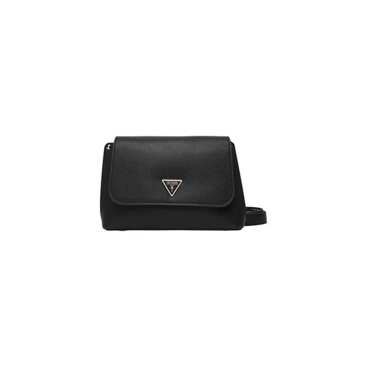 Borsa Guess donna nera a tracolla con logo - vista frontale
