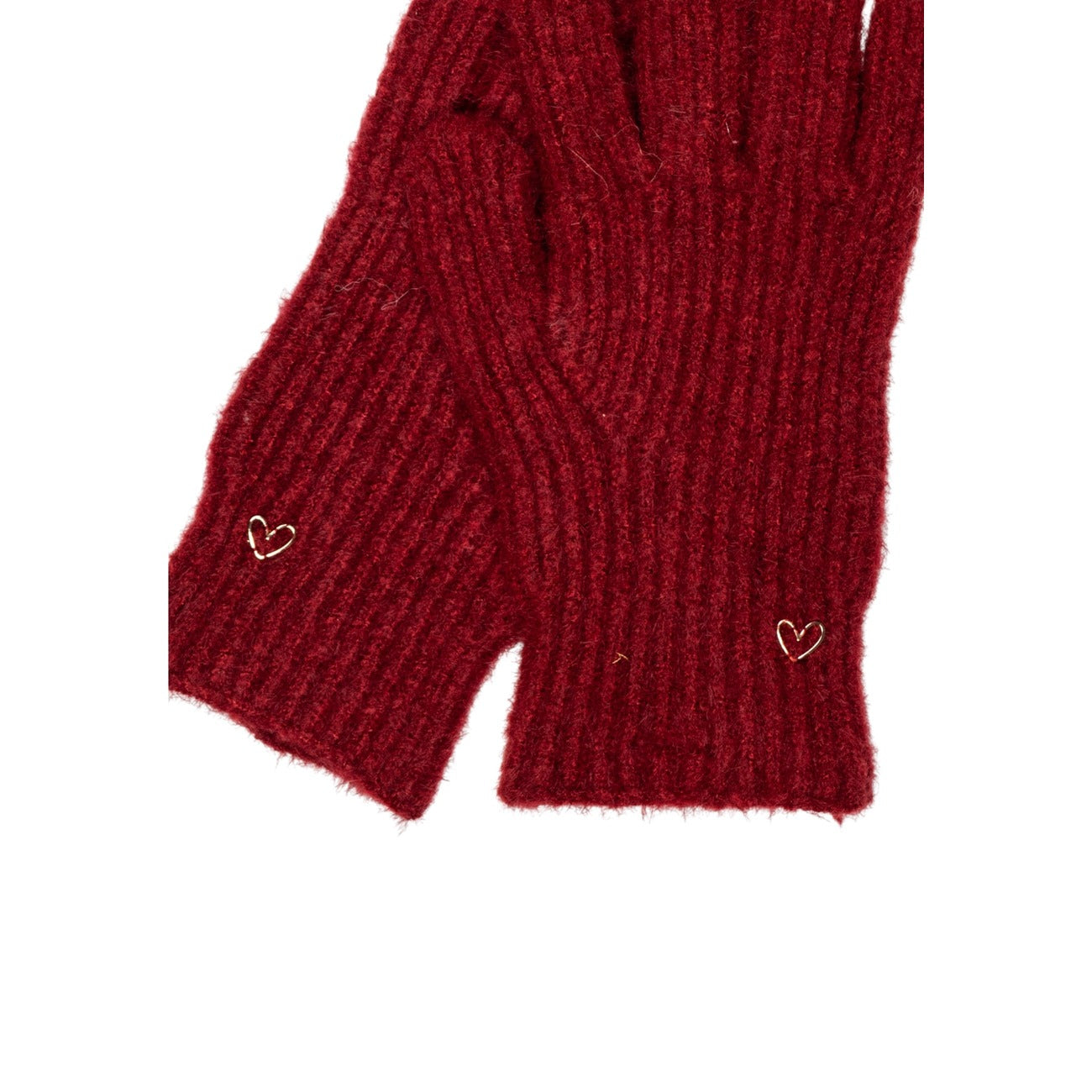 Pieces Guanti Donna Rossi - Guanti Poliestere Nylon Elastan