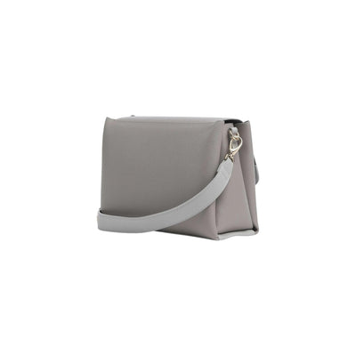 Valentino Bags Borsa Donna Grigia a Tracolla - Borsa con Bottone 27x20x15cm