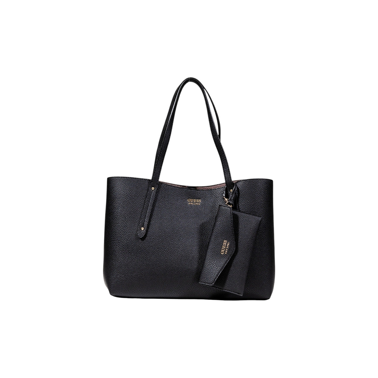 Guess Borsa Donna Bianca in Poliuretano 100% con Tasche Interne 28x36x15 cm HWPG96 48230