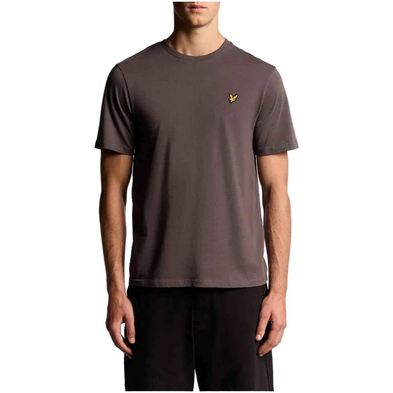 Lyle & Scott T-Shirt Uomo Marrone Manica Corta Scollo Tondo 100% Cotone Autunno/Inverno TS400VOG