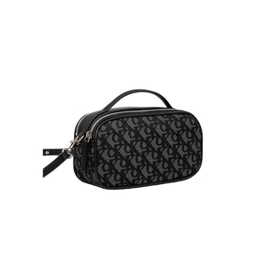 Calvin Klein Borsa Donna Nero Stampa Mano Tracolla Cerniera Tasca Interna Autunno Inverno LV04K3185G
