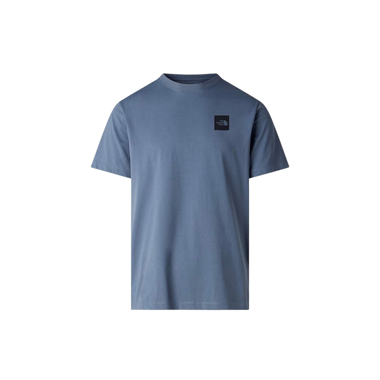 T-shirt grigia TNF Evolution Box Half Dome, vestibilità regular, tessuto traspirante con stampa logo a riquadro sul davanti. Vista stesa