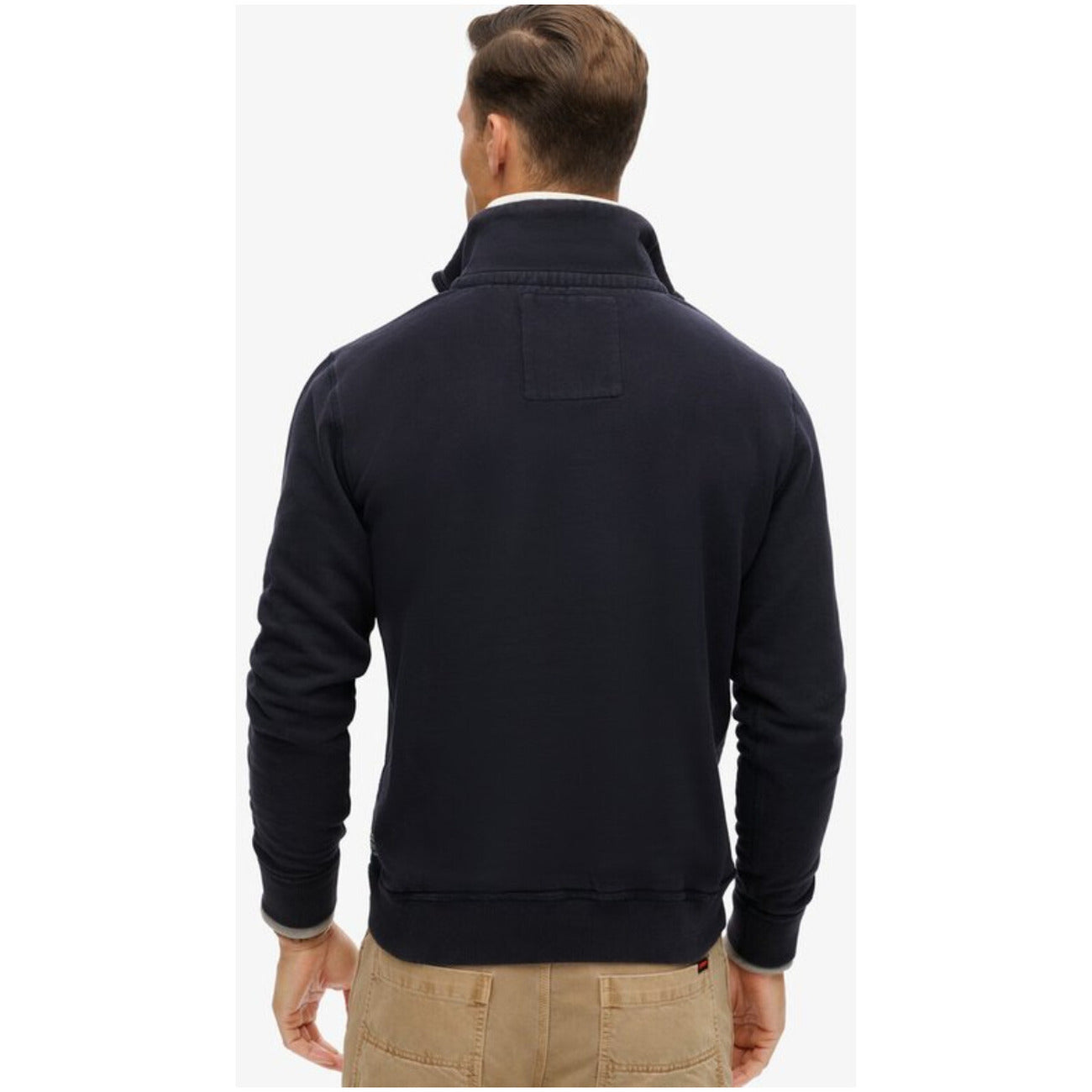 Superdry Felpa Uomo Blu con Stampa Maniche Lunghe in Cotone 100% Autunno/Inverno M2014088A
