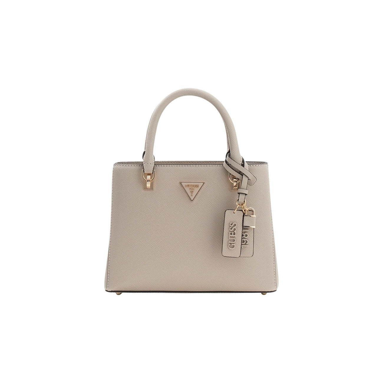 Borsa Guess donna grigia tasca interna a mano 100% poliuretano 25x19x12 cm - vista frontale
