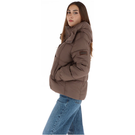 Piumino donna Pepe Jeans – Giubbotto impermeabile con cappuccio rimovibile e imbottitura Sorona PL4024541.