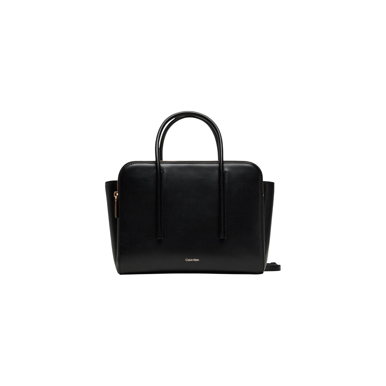 Calvin Klein Borsa Donna Nero Mano Tracolla Cerniera Tasca Interna Pelle 100% Autunno Inverno LV04F3034G