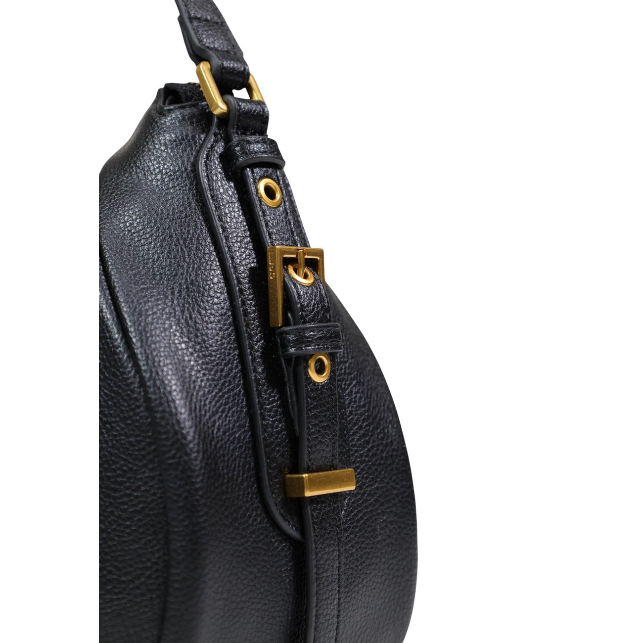 Borsa Liu Jo donna nera - dettaglio laterale texture ecopelle e finiture
