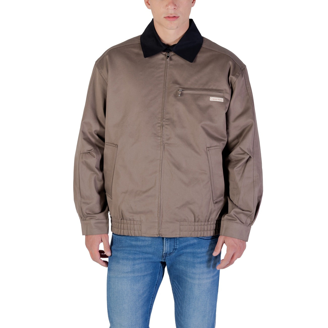 Calvin Klein Jeans Giacca Uomo Grigia con Zip LV04RC409G