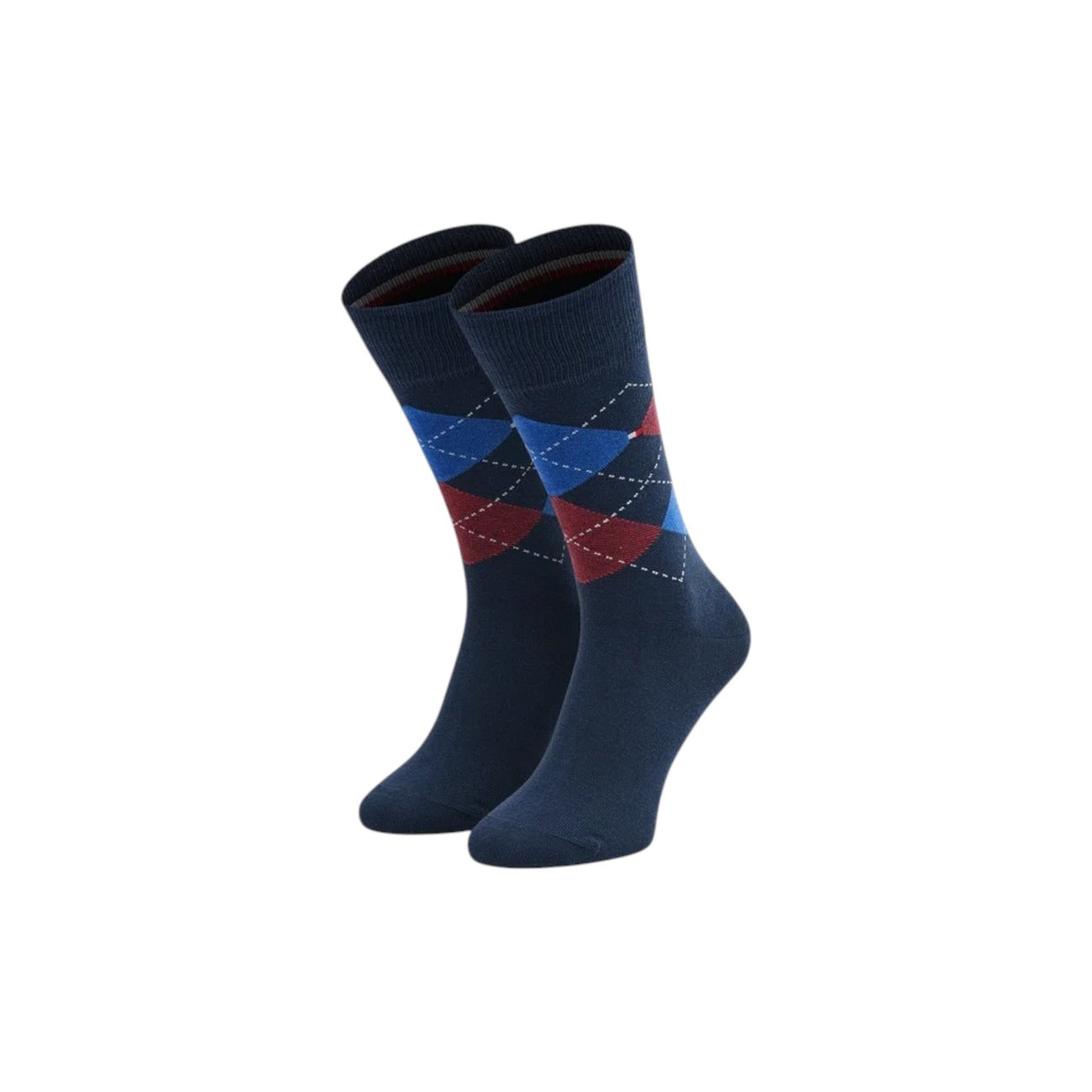 Tommy Hilfiger Calze Uomo Blu Monocromo 75% Cotone 23% Poliammide 2% Lycra Autunno/Inverno 100001495