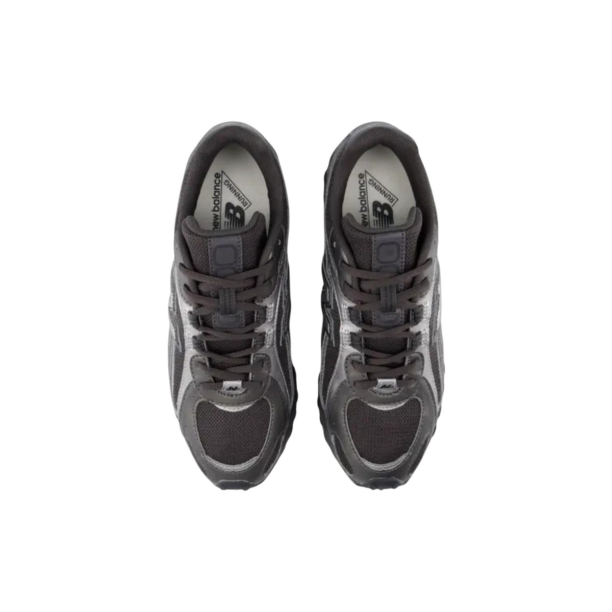 Sneakers unisex New Balance 204L nere – Scarpe basse running retro-tech argento metallizzato U204LCMC.