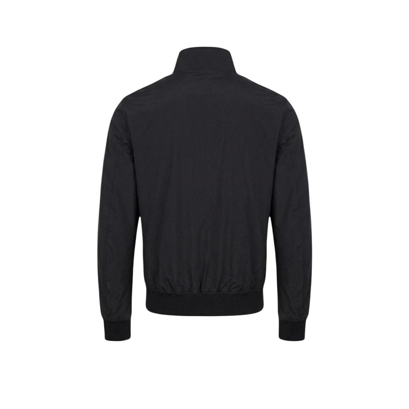 Giubbotto Blauer Alwin con collo alto, tasche con patta e logo sulla manica; giacca leggera antivento con fondo e polsini elasticizzati, stile casual-urbano. Vista posteriore 