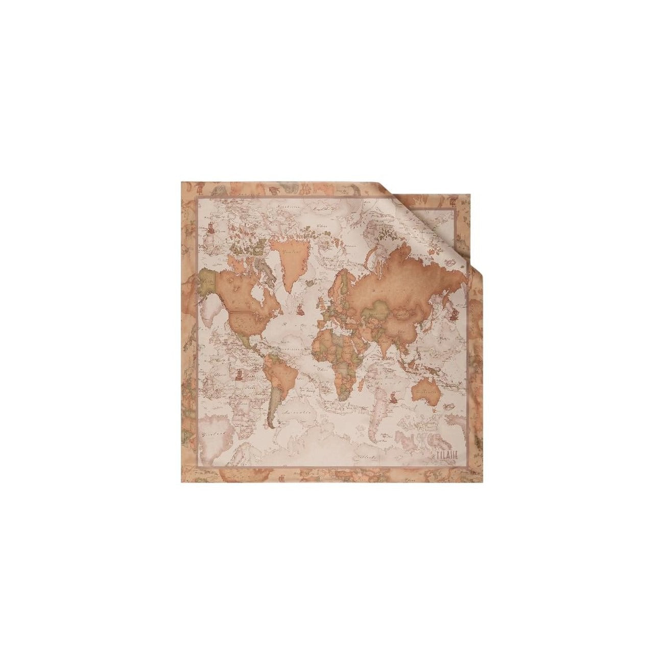 Alviero Martini Prima Classe Sciarpa Donna Beige con Stampa Geo - Sciarpa Poliestere 90x90cm