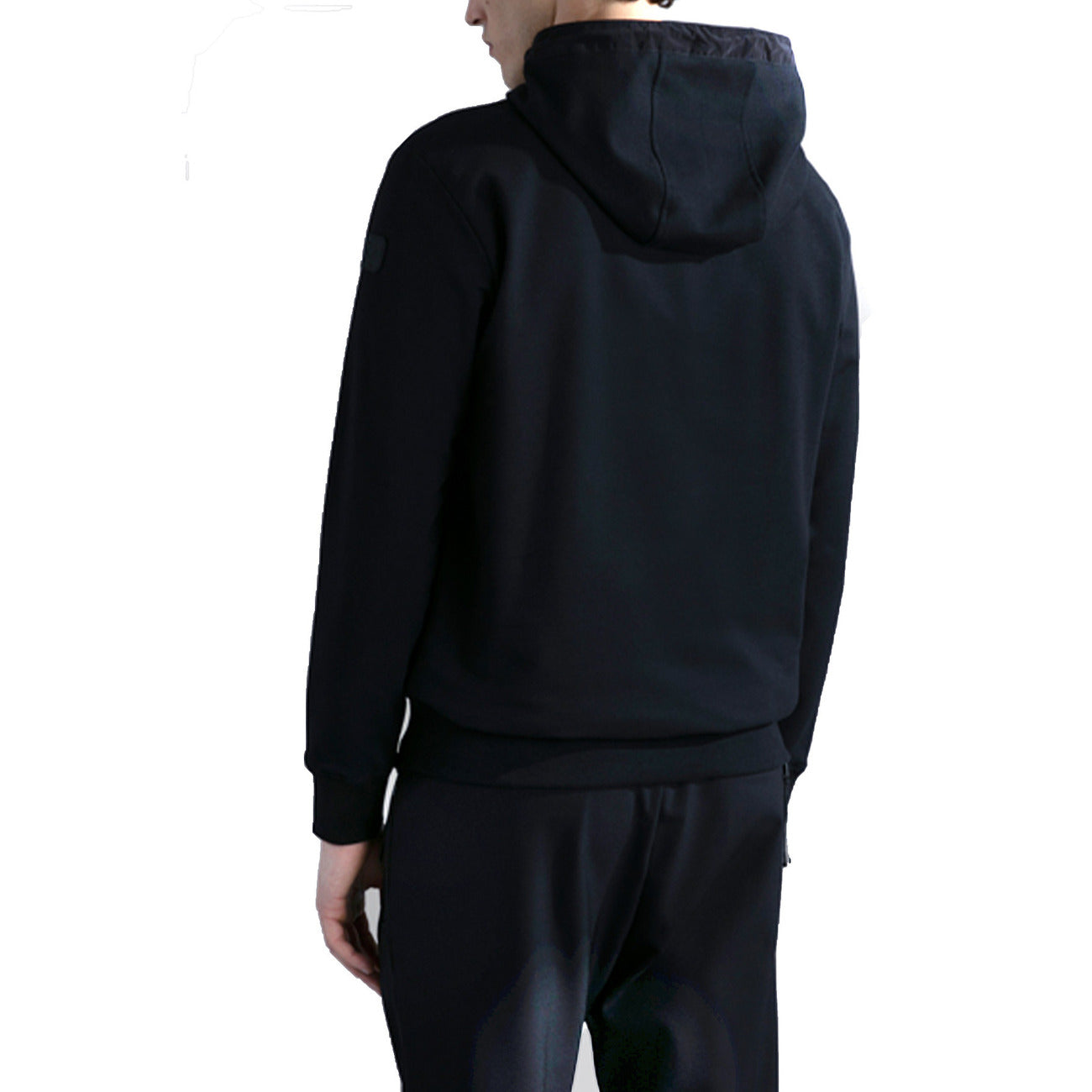 Paul&shark Felpa Uomo Nera con Cappuccio Stampa Maniche Lunghe in Cotone 100% Autunno/Inverno B_44376