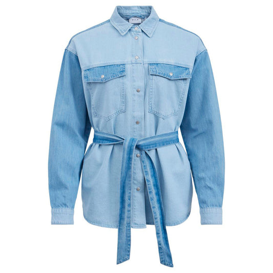 Vila Clothes Women's Long Sleeve Denim Shirt
