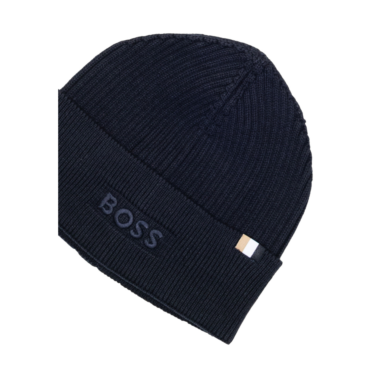 Boss Cappello Uomo Blu - Cappello Cotone Lana Autunno Inverno