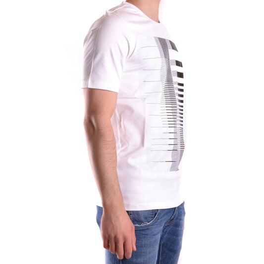 Diesel Black Gold T-Shirt Uomo Bianca Stampa Manica Corta Scollo Tondo 100% Cotone Primavera/Estate V_15580