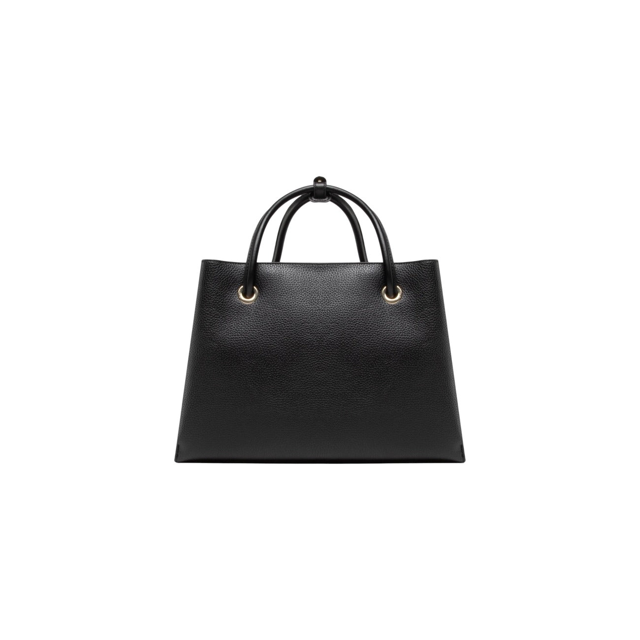 Borsa Valentino Bags Alexia; Effetto pelle martellata. Doppi manici rigidi, tracolla removibile, logo dorato. Ampio scomparto con zip e tasche interne. Design elegante e resistente per uso quotidiano. Vista posteriore 