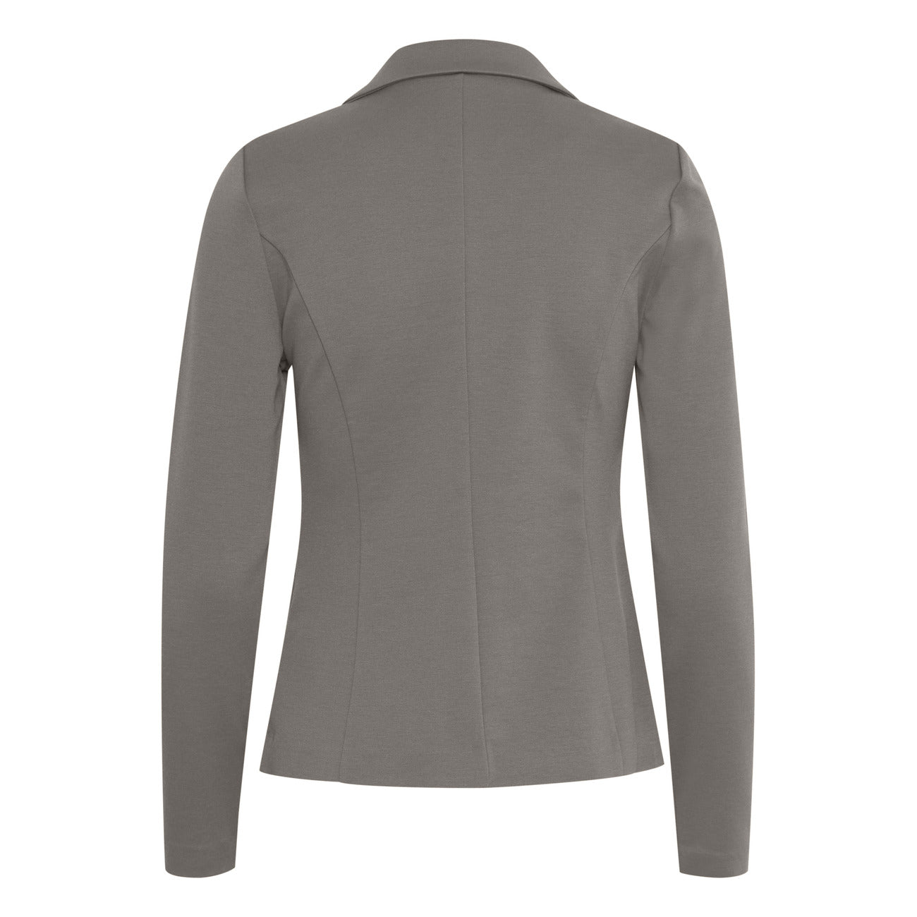 Ichi Giacca Donna Grigio Monocromo Bottoni Bavero Tasche Anteriori 74% Poliestere 22% Viscosa 4% Elastan Autunno/Inverno 20101801