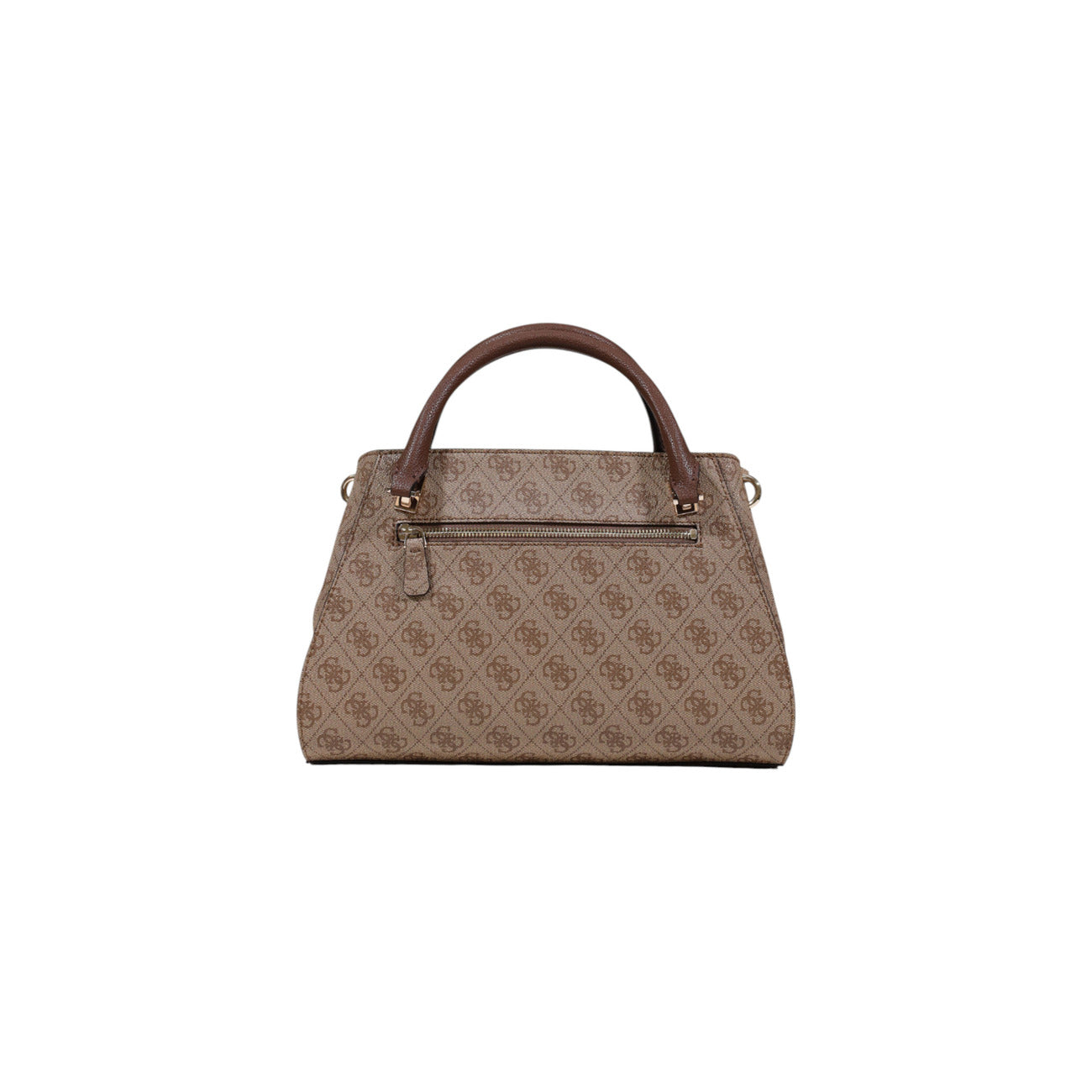 Borsa Guess donna marrone con stampa 100% poliuretano - vista posteriore retro