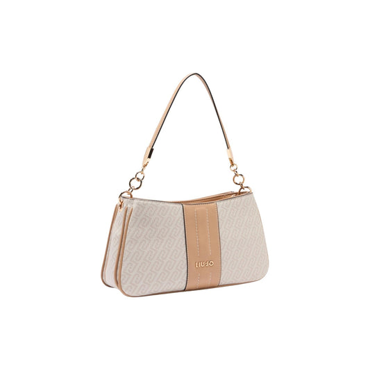 Borsa Liu Jo S Crossbody; 100% Poliuretano Bianco. Logo all-over, dettagli dorati, chiusura con zip. Borsa donna a tracolla versatile, capiente e di tendenza.