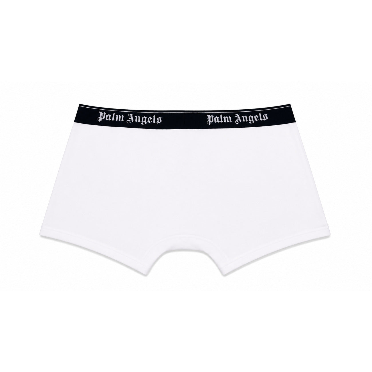 Set 3 Boxer Palm Angels; bianco. Fascia elastica logata, cotone elasticizzato, taglio aderente. Comfort premium e stile iconico in un unico pack. Posteriore 