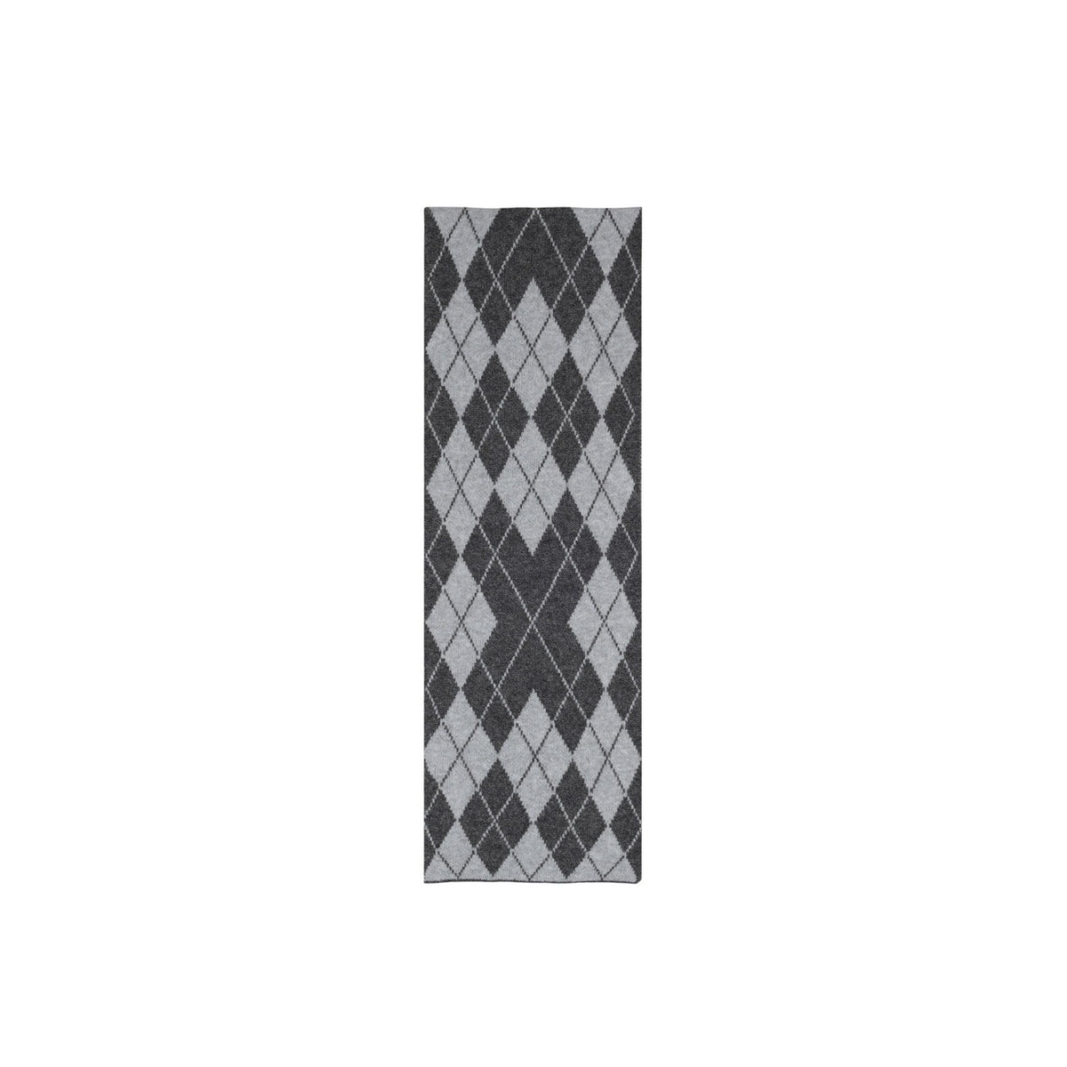 Sciarpa grigio donna Pieces – Sciarpa a rombi argyle in tessuto riciclato PCADELE 17166780.