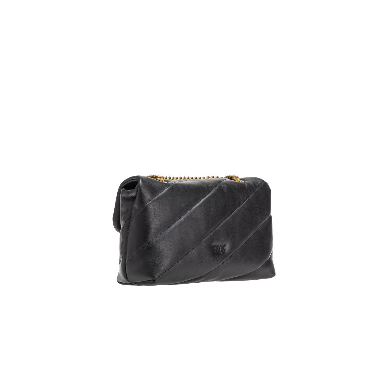 Borsa Pinko donna nera con tasche interne - vista posteriore girata
