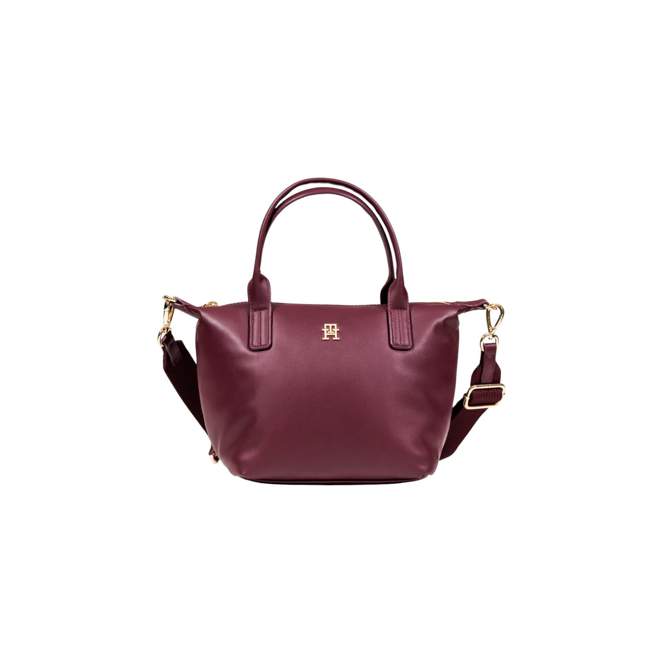 Tommy Hilfiger Borsa Donna Bordeaux con Tracolla - Borsa a Mano con Cerniera e Tasche Interne