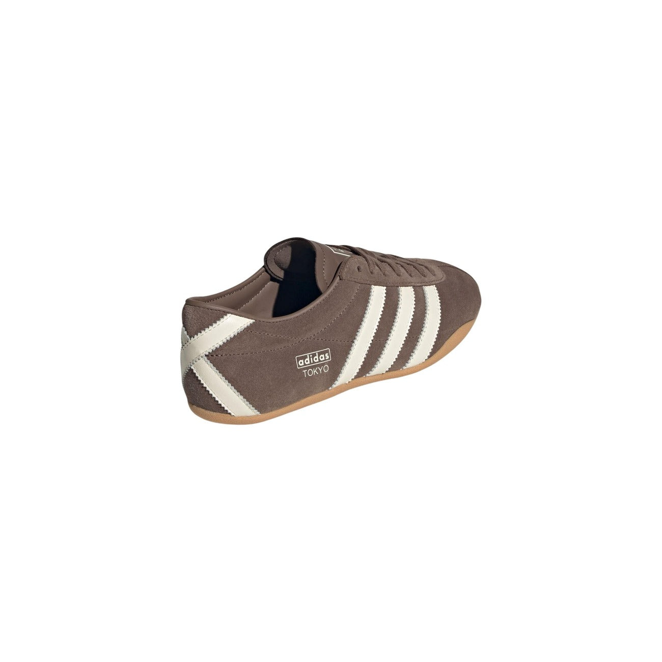 Adidas Originals Tokyo Earth Strata/Off White; sneakers in pelle e camoscio, suola sottile in gomma, stile vintage running. La scarpa versatile per il passaggio dal lavoro al tempo libero. Vista posteriore 