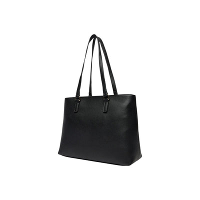 Valentino Bags Borsa Donna Nera a Mano con Tasca Interna - Borsa Poliuretano 36.5x27x13cm