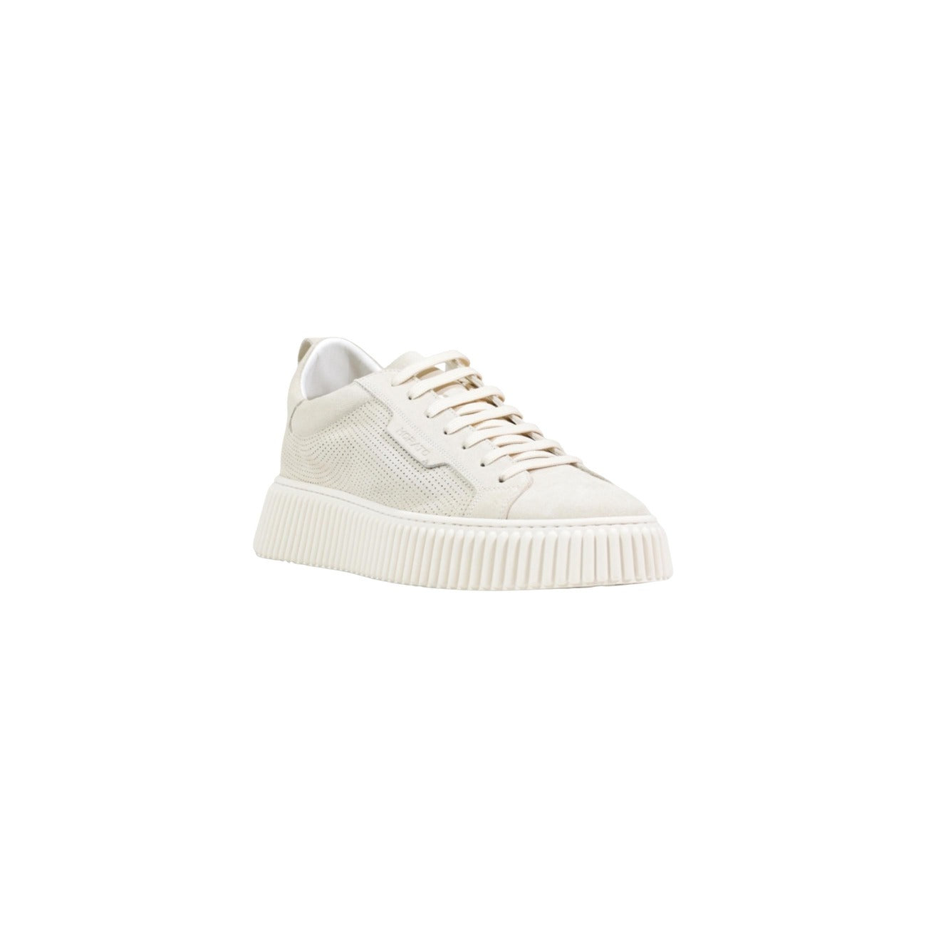 Sneakers Antony Morato SOFT HOPPER uomo beige con lacci suola gomma 100% pelle - vista frontale laterale 