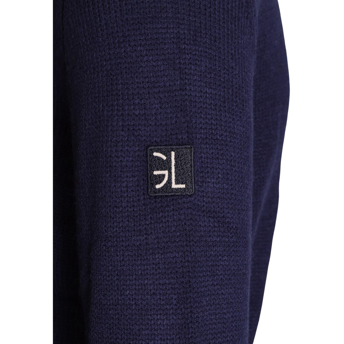 Maglione uomo Gianni Lupo blu – Maglia collo alto con bottoni in misto lana GL35078-F26.