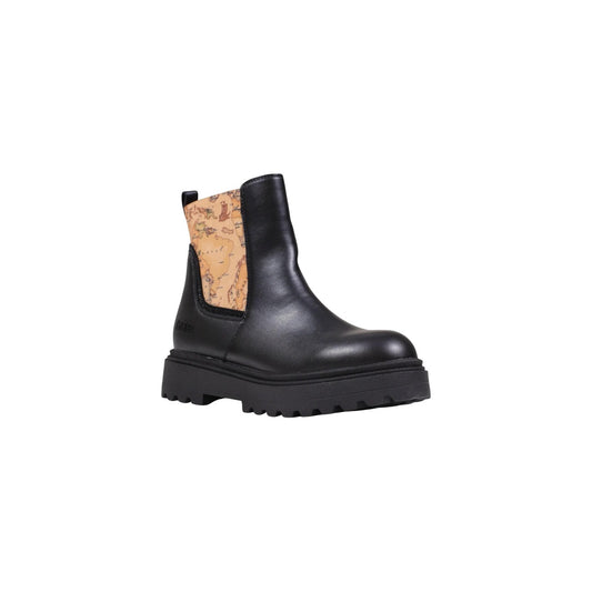 Alviero Martini Prima Classe Stivali Donna Neri con Stampa - Stivaletti Autunno Inverno