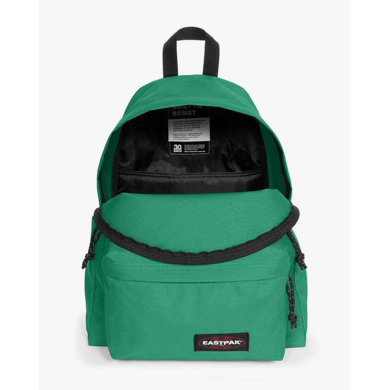 Zaino Eastpak Padded Pak'r Tech verde; 40x30x18 cm. 100% nylon idrorepellente, scomparto imbottito laptop 14" e tasca posteriore antifurto. Doppie tasche laterali e spallacci imbottiti regolabili.